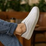 Sapatênis Masculino Slip on Sintético Branco