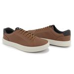 Sapatênis Masculino Slip on Sintético Caramelo