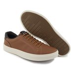 Sapatênis Masculino Slip on Sintético Caramelo