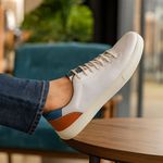 Sapatênis Masculino Slip on Sintético Cinza Claro