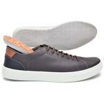 Sapatênis Masculino Slip on Sintético Marrom