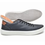 Sapatênis Masculino Slip on Sintético Preto