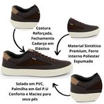 Sapatênis Masculino Sintético Marrom