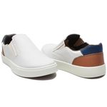 Tênis Slip On Masculino Casual Sintético Cinza Claro