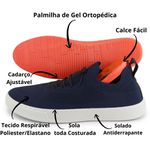 Tênis Knit Masculino Azul Marinho
