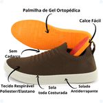 Tênis Masculino Knit Café