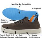 Tênis Knit Masculino Marrom Claro