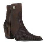 Bota Feminina Texana Country Cano Médio Snaker Café