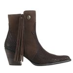 Bota Feminina Texana Country Cano Médio Snaker Café