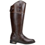 Bota Montaria Couro Legítimo Café e Pinhão