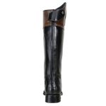 Bota Montaria Couro Legítimo Preto e Pinhão