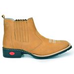 Bota Texana Masculina Couro Legítimo Castor