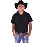 Chapéu Masculino Estilo Americano Couro Legítimo Preto