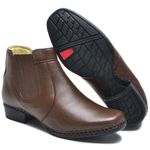 Bota Masculina Social Couro Legítimo Chocolate