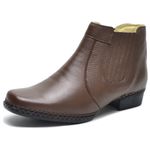 Bota Masculina Social Couro Legítimo Chocolate