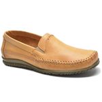 Sapatilha Masculina Couro Legítimo Bege