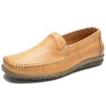 Sapatilha Masculina Couro Legítimo Bege