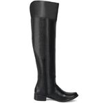 Bota Feminina Montaria Over The Knee Couro Legítimo Preto