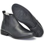 Botina Social Masculina Couro Legítimo Preto