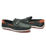 Mocassim Casual Masculino Couro Legítimo Militar Laranja