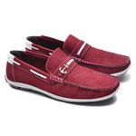 Mocassim Casual Masculino Couro Legítimo Vinho