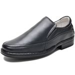 Sapato Masculino Conforto Couro Floater Preto