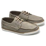 Dockside Casual Masculino Couro Nobuck Marfim