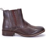 Bota Country Texana Couro Legítimo Café