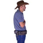 Guaiaca Masculina Couro Legítimo Marrom Whisky