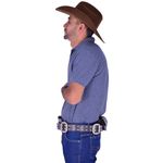 Guaiaca Masculina Couro Legítimo Marrom Whisky