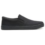 Slip On Casual Masculino em Lona Preto