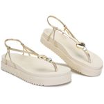 Sandália Papete Feminina Coração Branca