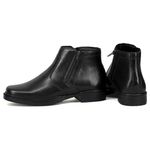 Bota Masculina Conforto Anti Stress Couro Napa Solado Arizona Preto