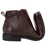 Bota Masculina Couro Legitimo Conforto Café