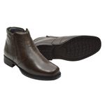 Bota Masculina Conforto Anti Stress Couro Napa Solado Arizona Café