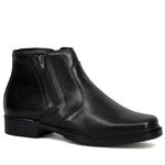 Bota Masculina Conforto Anti Stress Couro Napa Solado Arizona Preto