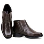 Bota Masculina Conforto Couro Legítimo Café