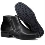 Bota Masculina Conforto Couro Legítimo Preto