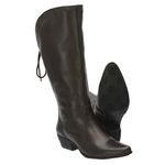 Bota Feminina Montaria Classic Couro Legítimo Café