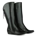 Bota Feminina Montaria Classic Couro Legítimo Preto