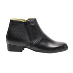 Bota Masculina Conforto Sola Concha Couro Legítimo Preto