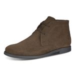 Bota Masculina Casual Couro Camurça Café