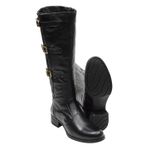 Bota Montaria Feminina Couro Legítimo Preto