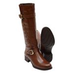 Bota Montaria Feminina Brandy Couro Legítimo