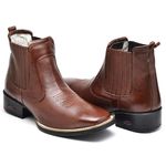 Bota Texana Masculina Bico Quadrado Couro Legítimo Floater Telha
