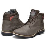 Bota Coturno Casual Boots Masculino Mad Dog Cinza