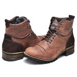 Bota Coturno Casual Boots Masculino Mad Dog Whisky Camurça Café