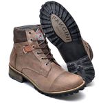 Bota Coturno Casual Boots Masculino Mad Dog Café