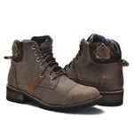 Bota Coturno Casual Boots Masculino Mad Dog Camurça Café