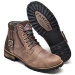 Bota Coturno Boots Casual Masculino Mad Dog Camurça Café